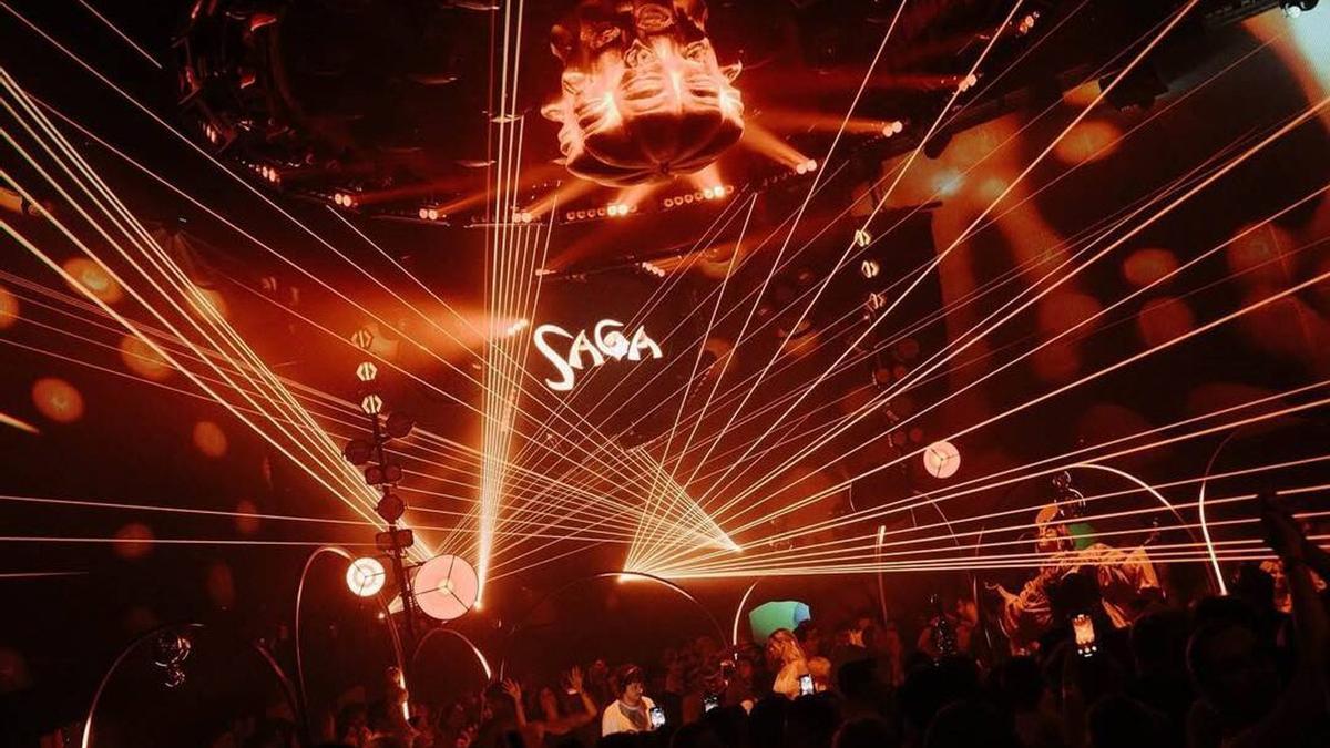 Imagen de archivo de una fiesta SAGA en Chinois Ibiza.