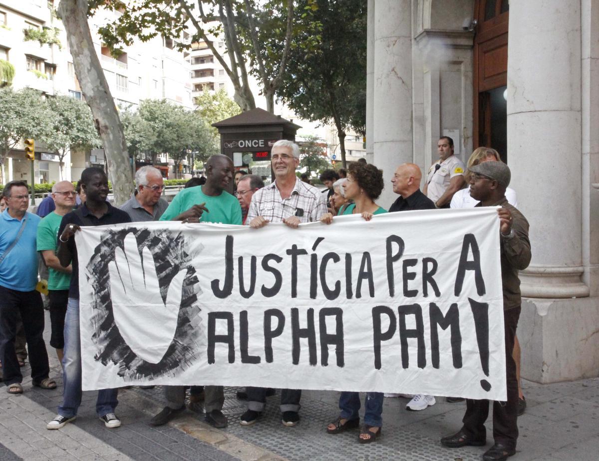 Imagen de archivo de una protesta por el escándalo de Alpha Pam.