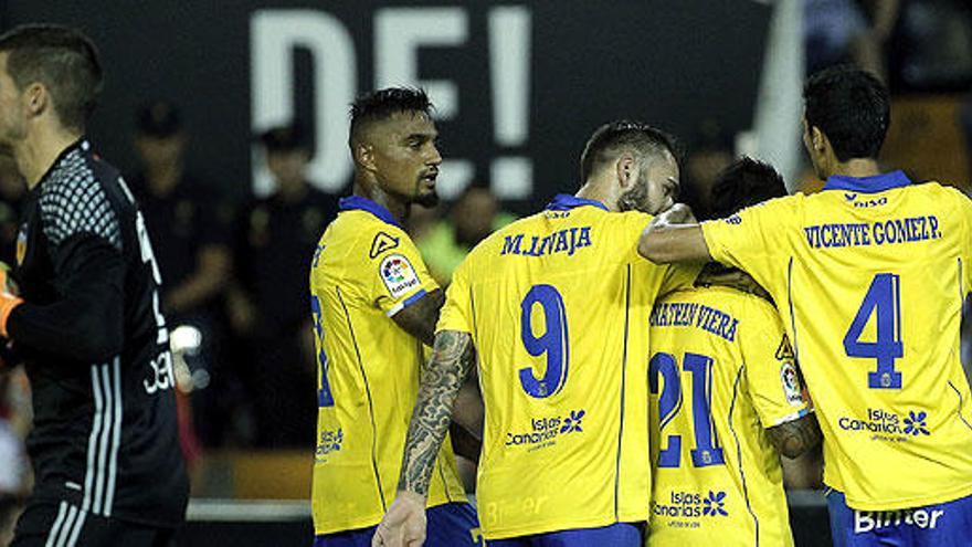 Los jugadores del Las Palmas, Jonathan Viera.