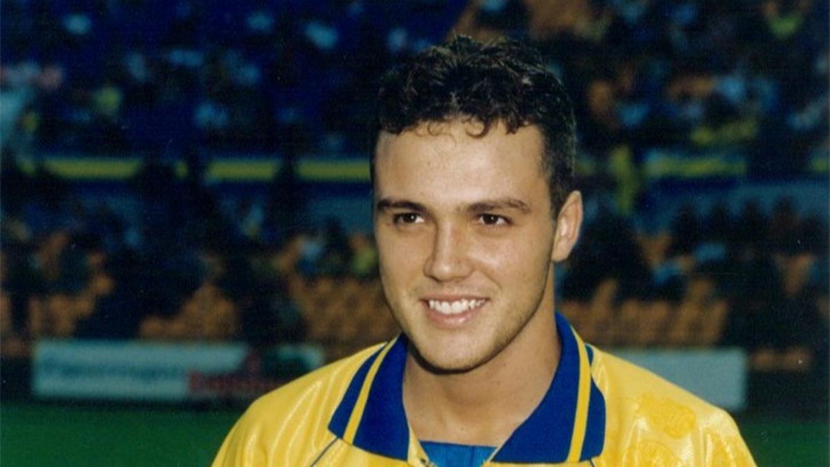 Ángel Sánchez, en su etapa en Las Palmas.