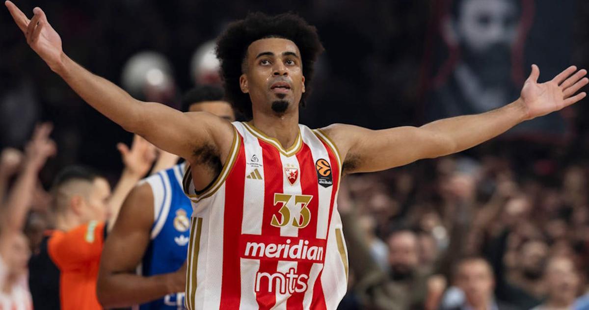 Jordan Nwora está realizando una gran campaña con el Estrella Roja e incluso opta al MVP en la Euroliga