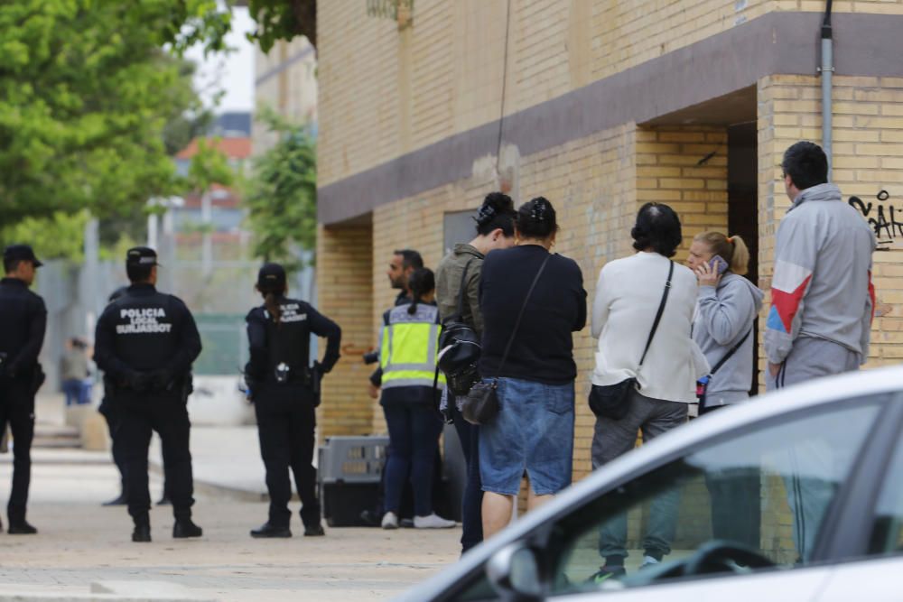 Operación policial en Burjassot