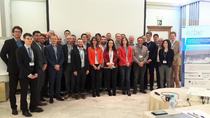 Participantes en la reunión del proyecto europeo Flotant en la sede de Plocan.