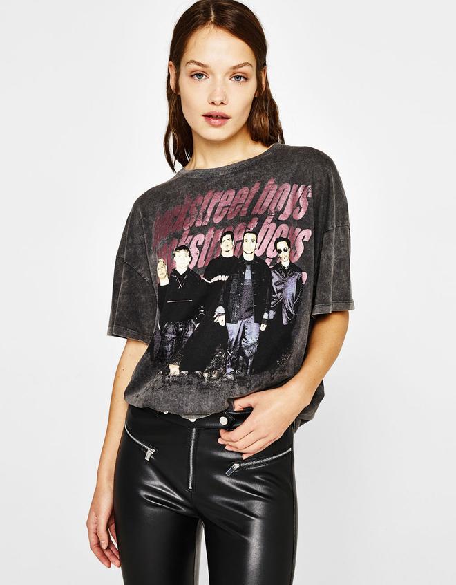 Camiseta 'Backstreet Boys', Bershka