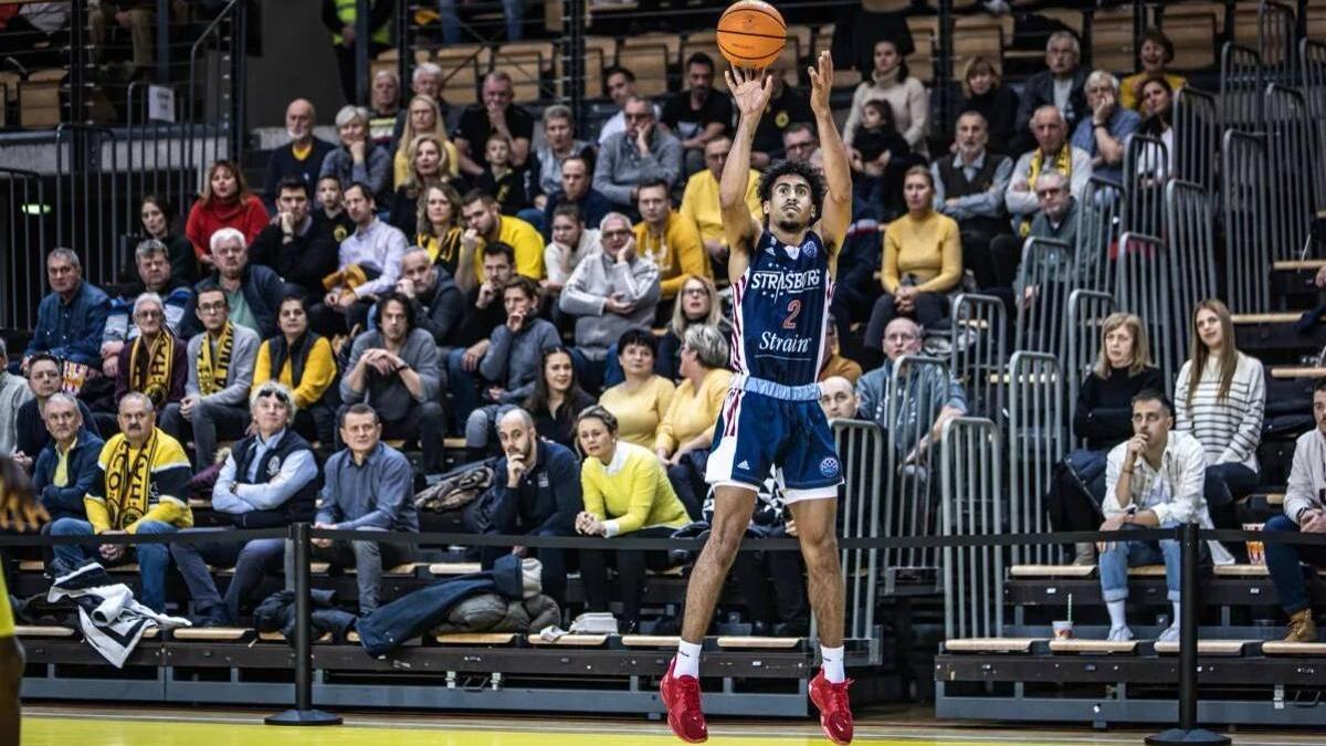 Lucas Beaufort, en un partit amb l'Estrasburg