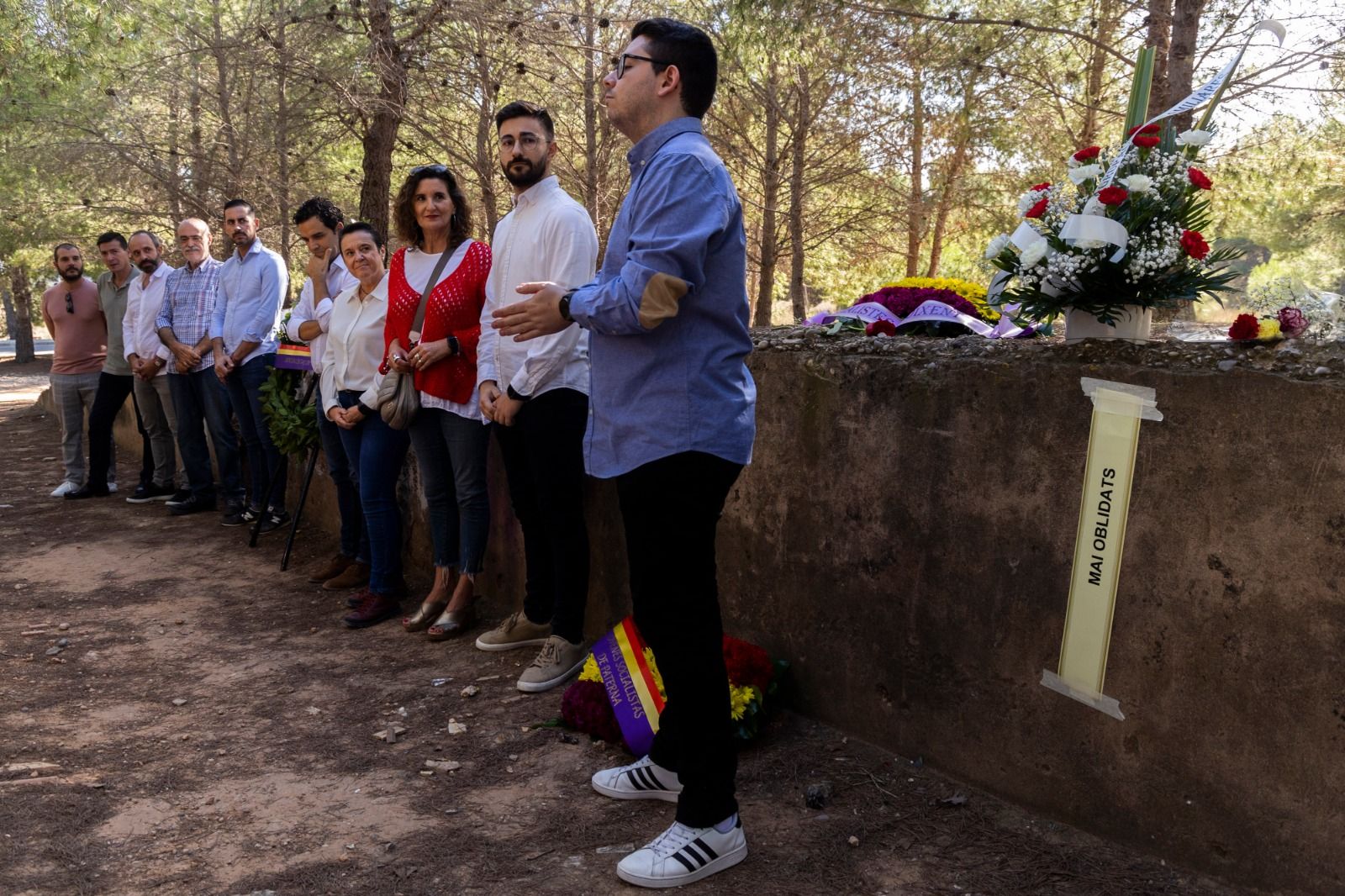 Homenaje del PSPV en el Paredón de España de Paterna