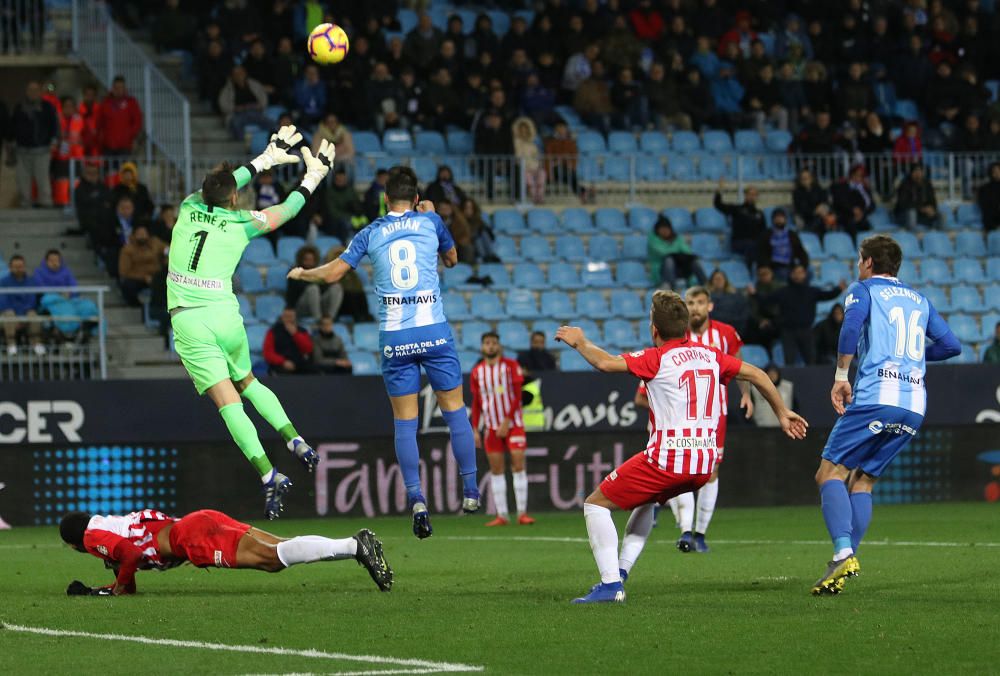 El conjunto blanquiazul regaló dos puntos en el último suspiro tras el tanto de Luis Rioja, que igualó el gol inicial de Adrián