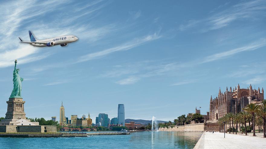 El primer vuelo Nueva York-Palma aterrizará sin asientos libres este viernes en Son Sant Joan