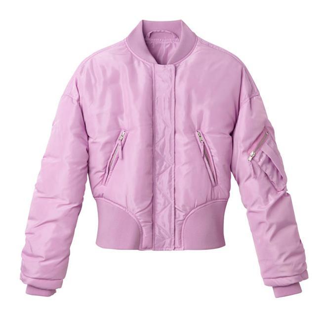 Chaqueta bomber corta en color violeta claro de La Redoute Collections