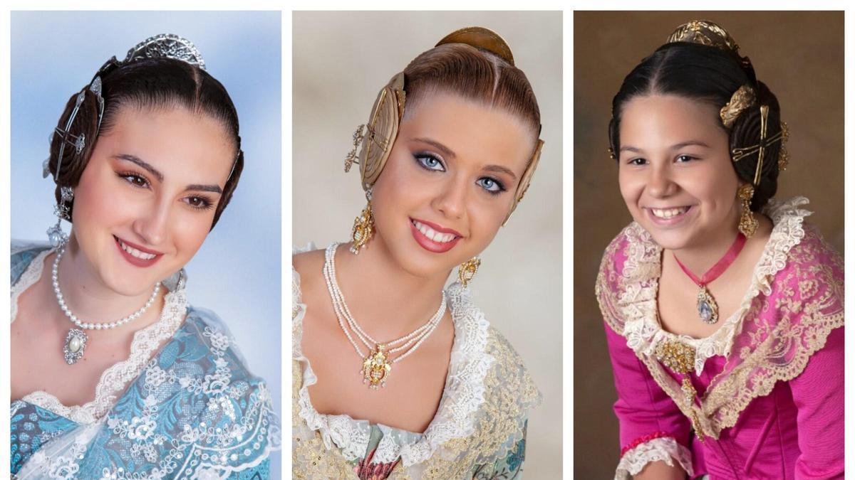 Candidatas de Olivereta para la preselección fallera del 19 de julio