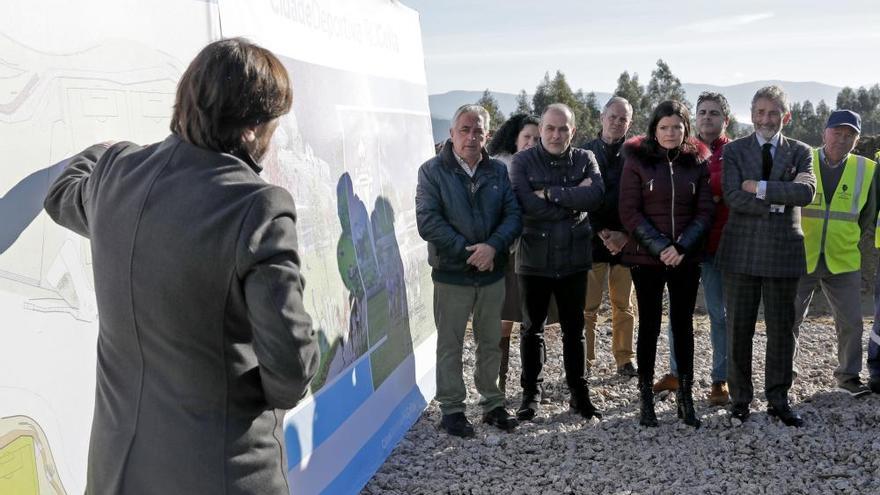 Ciudad Deportiva del Celta en Mos: Carlos Mouriño y Nidia Arévalo visitan las obras