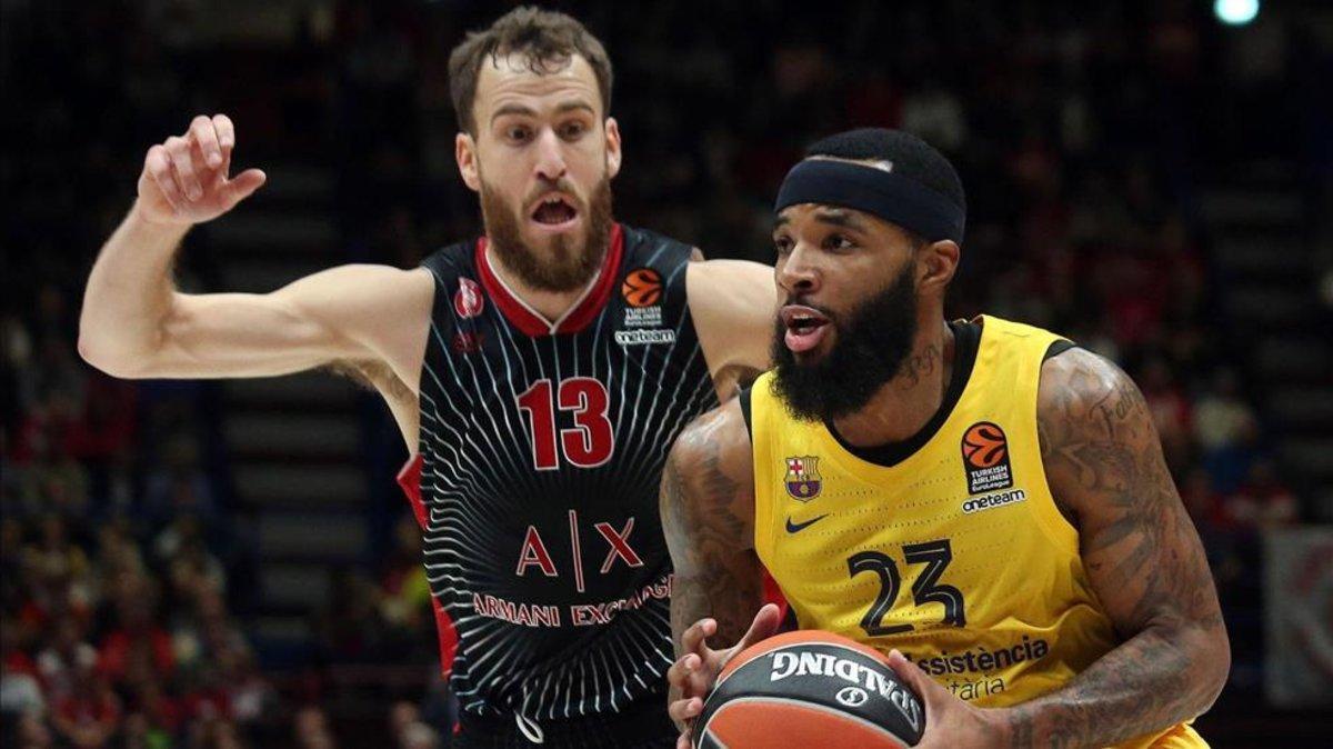 Delaney, en el duelo ante el Armani en Milán