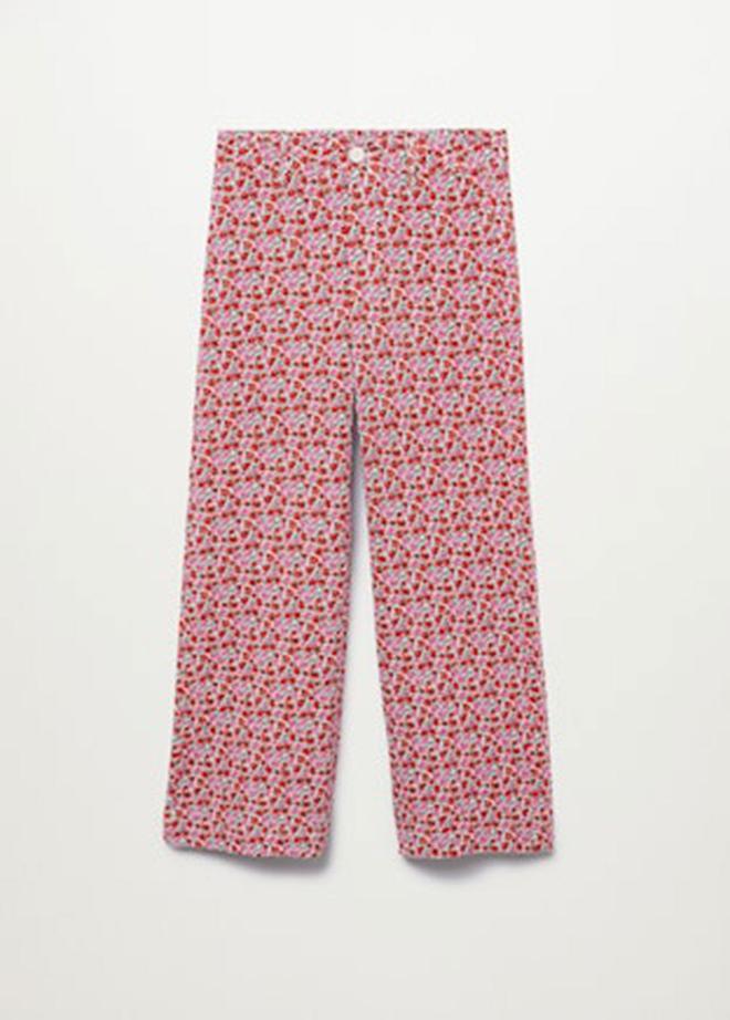 Pantalón culotte estampado de Mango (precio: 29,99 euros)