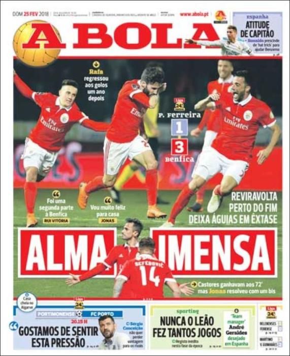 Portadas del 25 de febrero