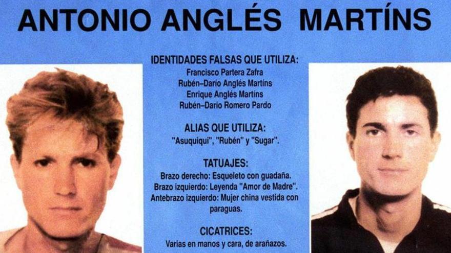 Antonio Anglés, uno de los buscados por Interpol.