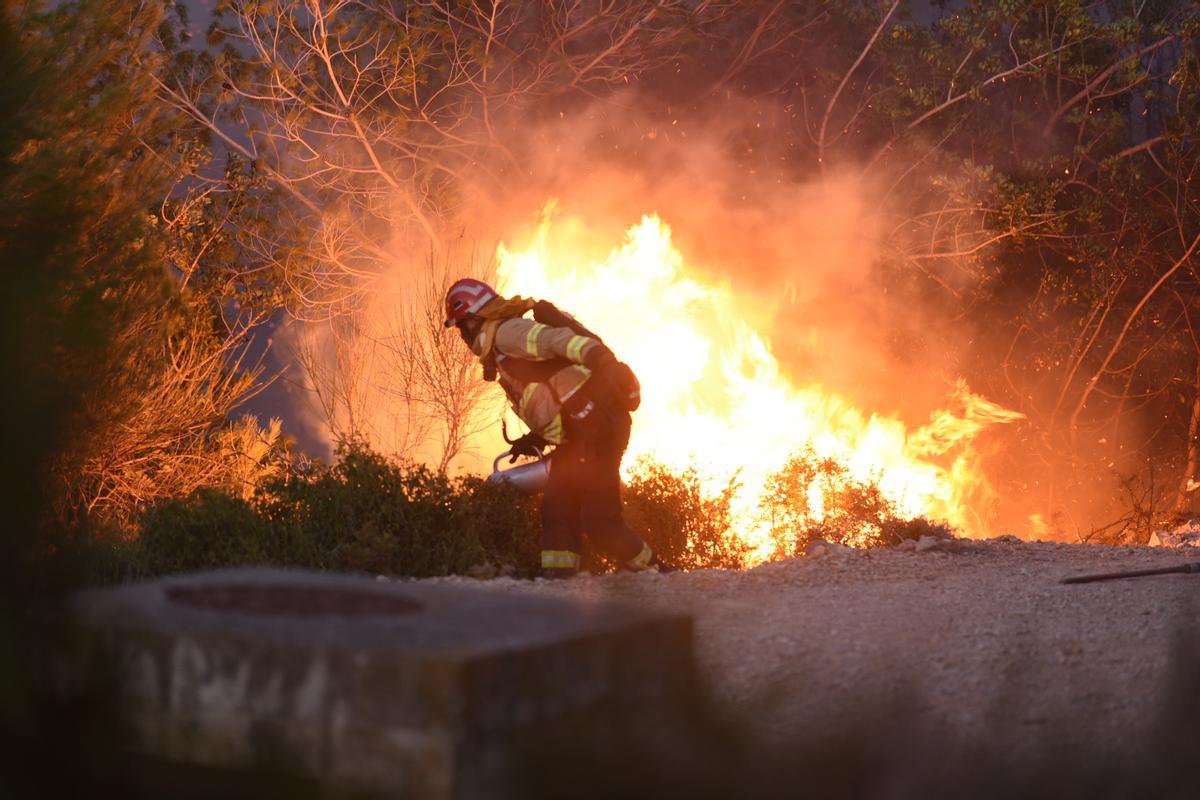 Incendio en Calafell el 15 de marzo.