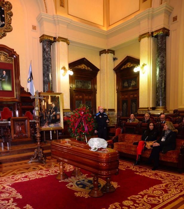 Capilla ardiente de Joaquín López Menéndez