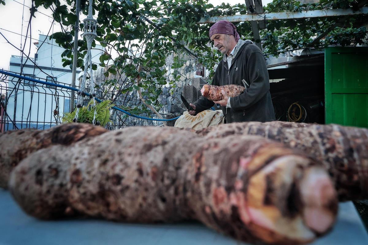 Guisado de ñames en Garachico