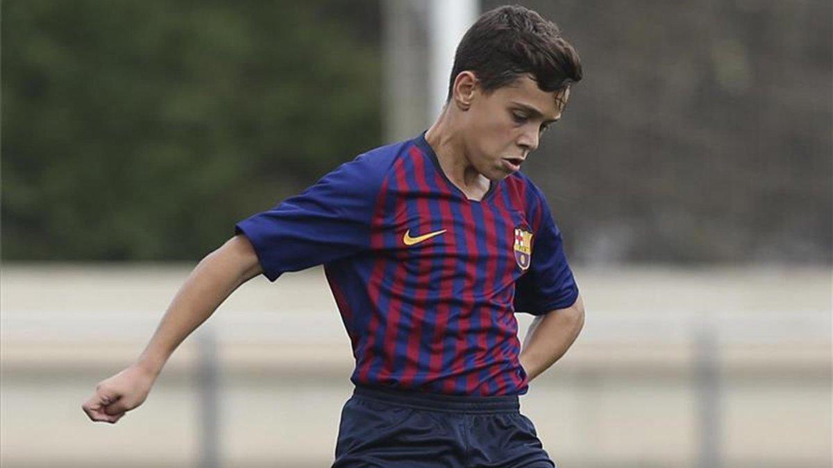 Héctor Fort, jugador de la cantera del Barça