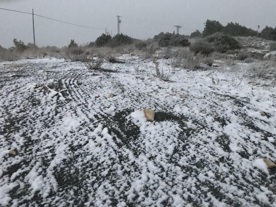 Las primeras nieves de la temporada llegan a la Región por Moratalla