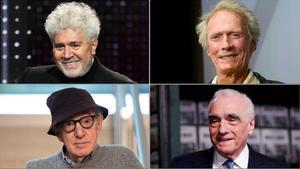 Pedro Almodóvar, Clint Eastwood, Woody Allen y Martin Scorsese, 4 de los más de 60 directores incluidos en el hilo.
