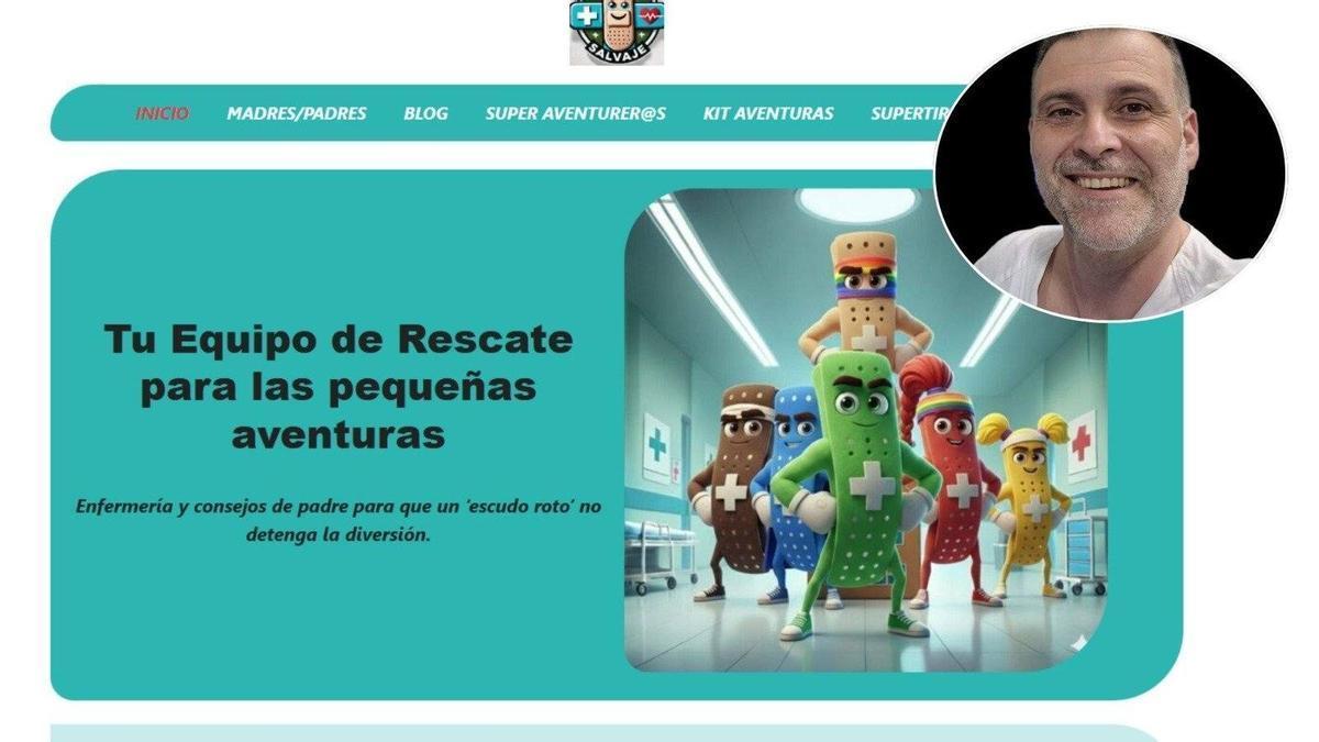 Enrique Copoví lanza"Tiritasalvaje", una página web para informar a los padres sobre heridas básicas