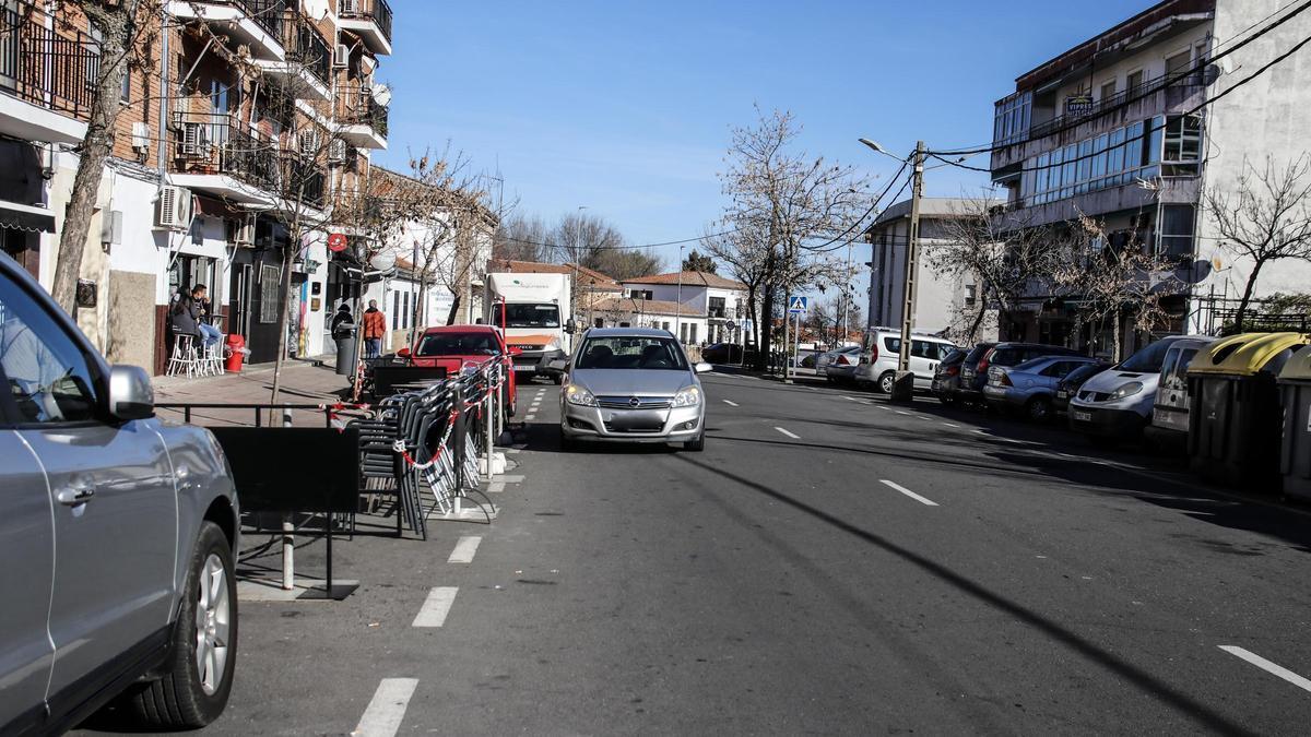 Imagen de la avenida San Blas, antes de la remodelación.