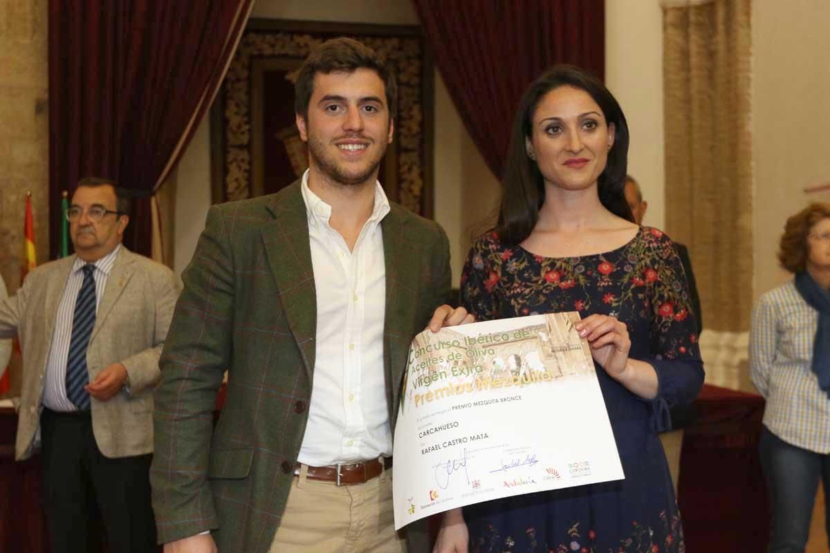 V Concurso ibérico de aceites de oliva virgen extra premios Mezquita 2018