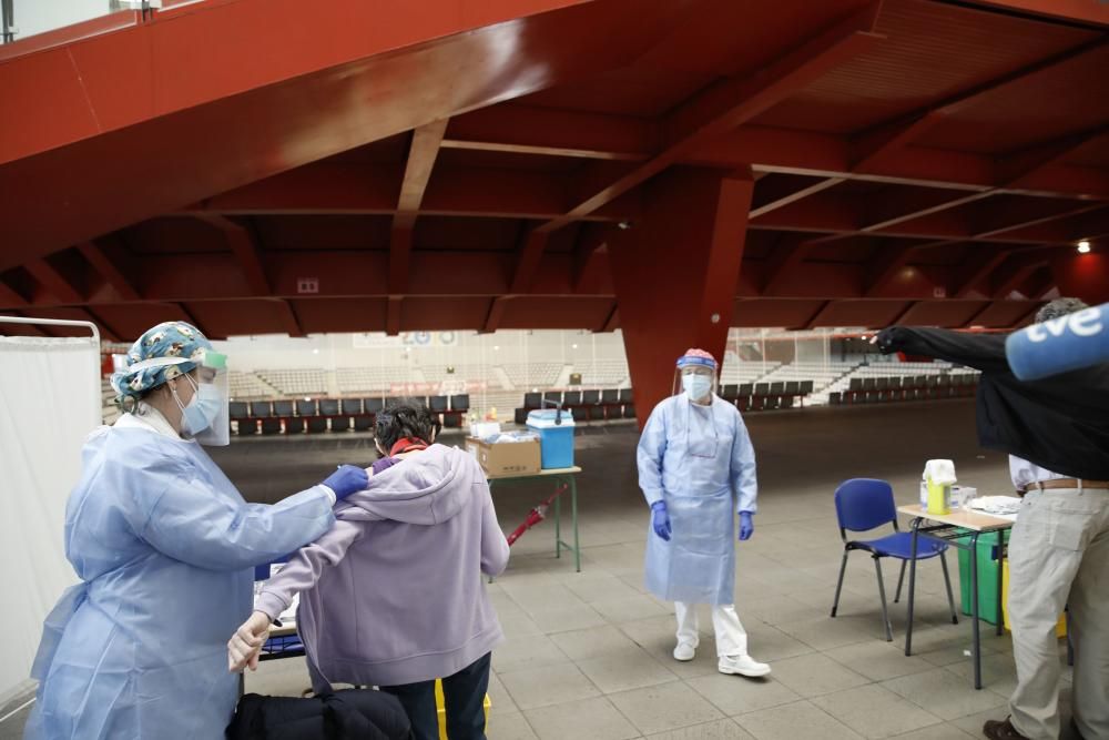 Campaña de vacunación de la gripe en Gijón.