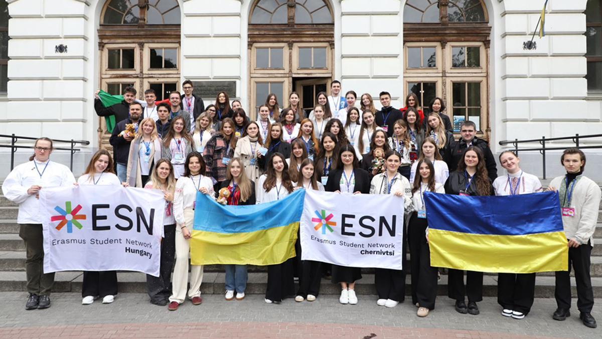 Encuentro de estudiantes de la Erasmus Student Network (ESN).