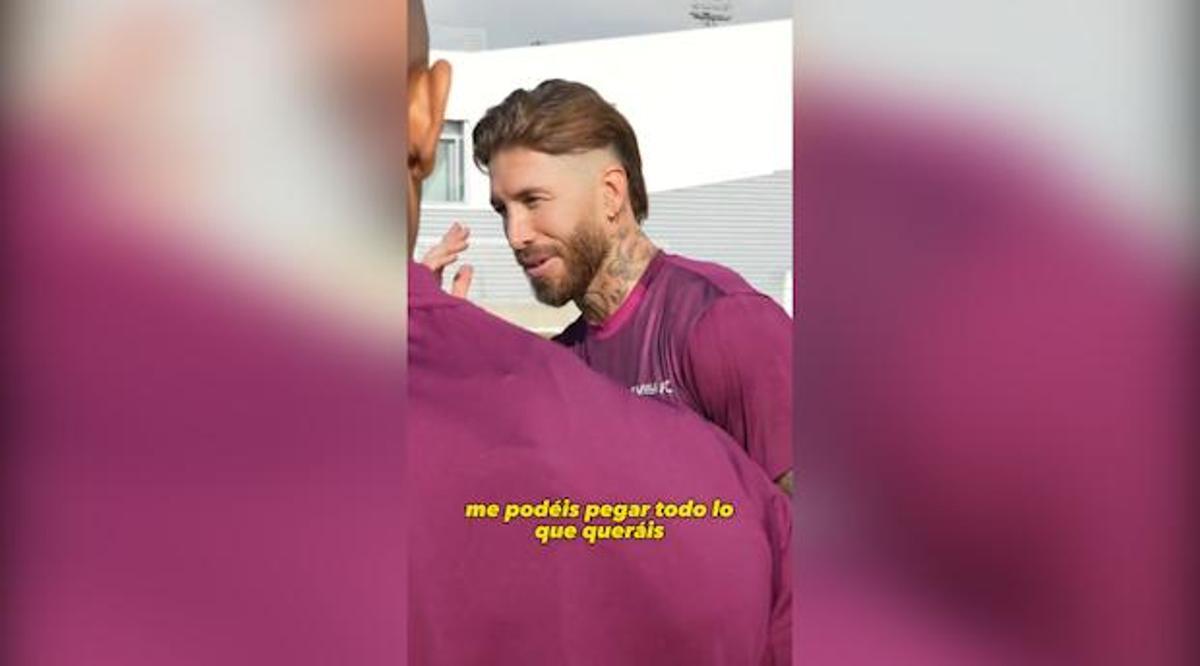 Sergio Ramos tomó la palabra delante de sus compañeros en su primer día: Me podéis pegar todo lo que queráis