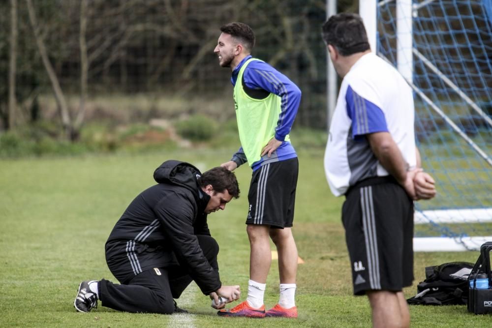 Entrenamiento del Real Oviedo en El Requexón