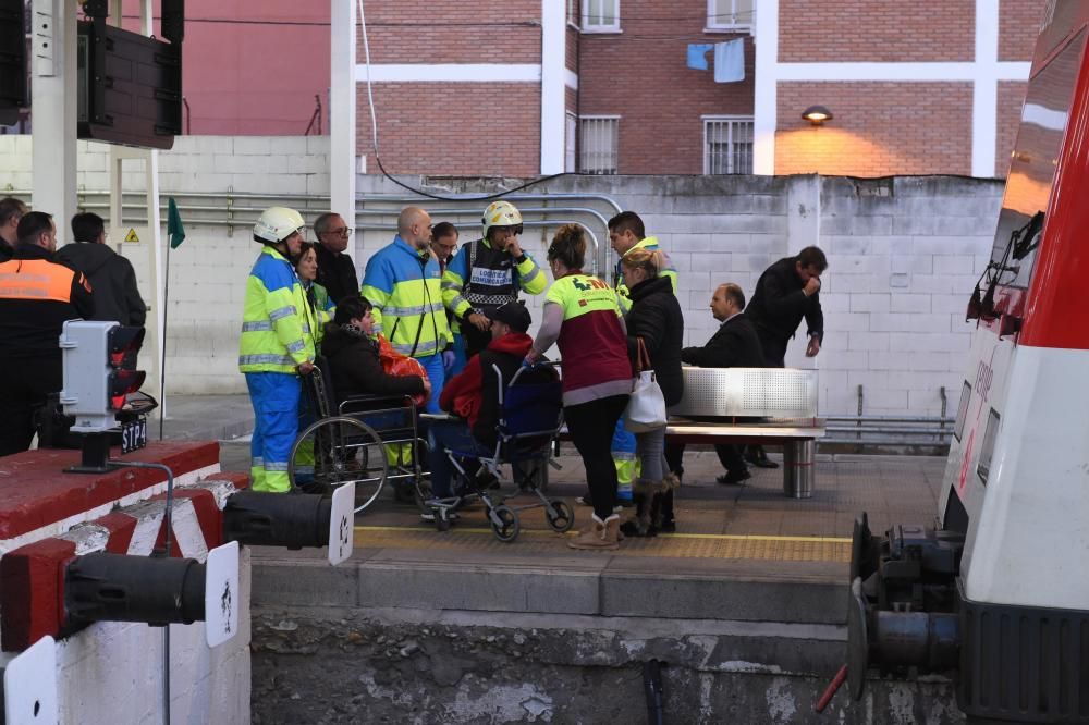 Accidente de un tren de Cercanías en Alcalá de Henares