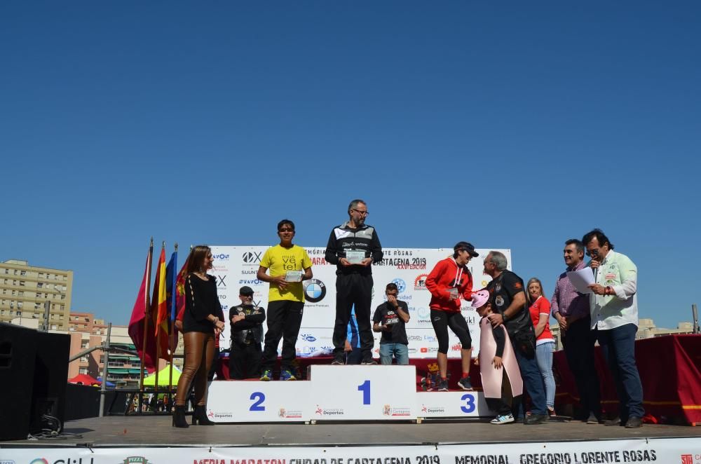 Ganadores de la Media Maratón de Cartagena