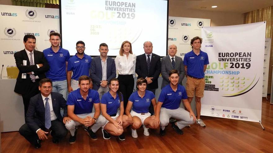 Imagen del equipo de la UMA que participará en el Campeonato de Europa.