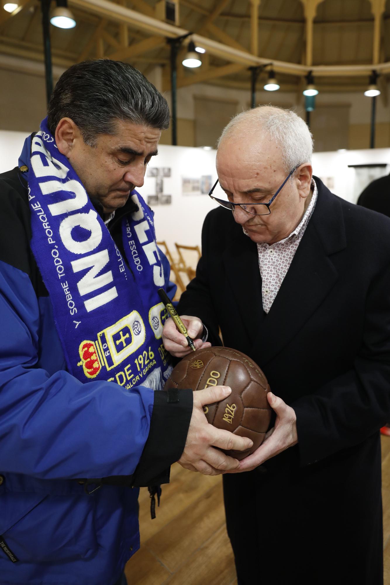 En imágenes: La Fundación Real Oviedo inaugura una exposición sobre la carrera de Marianín