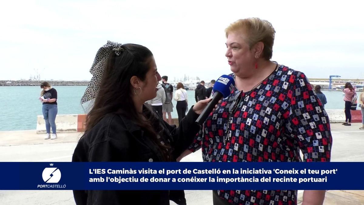 Sandra Segarra estará con el IES El Caminàs en su visita al puerto