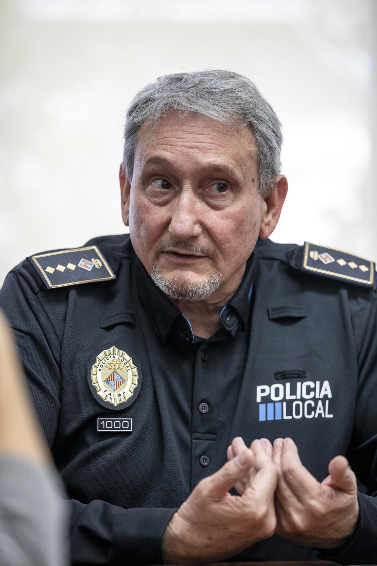 José Luis Carque, jefe de la Policía Local de Palma, se jubila hoy.