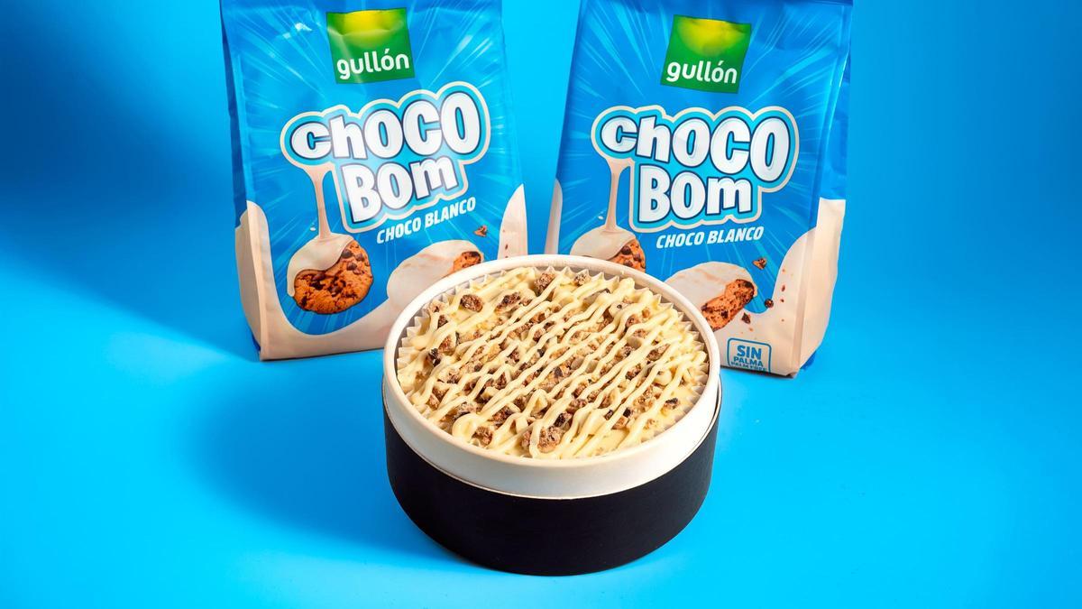 La nueva tarta Choco Bom Chocolate Blanco llega el 27 de febrero como edición limitada en todas las tiendas de la marca.