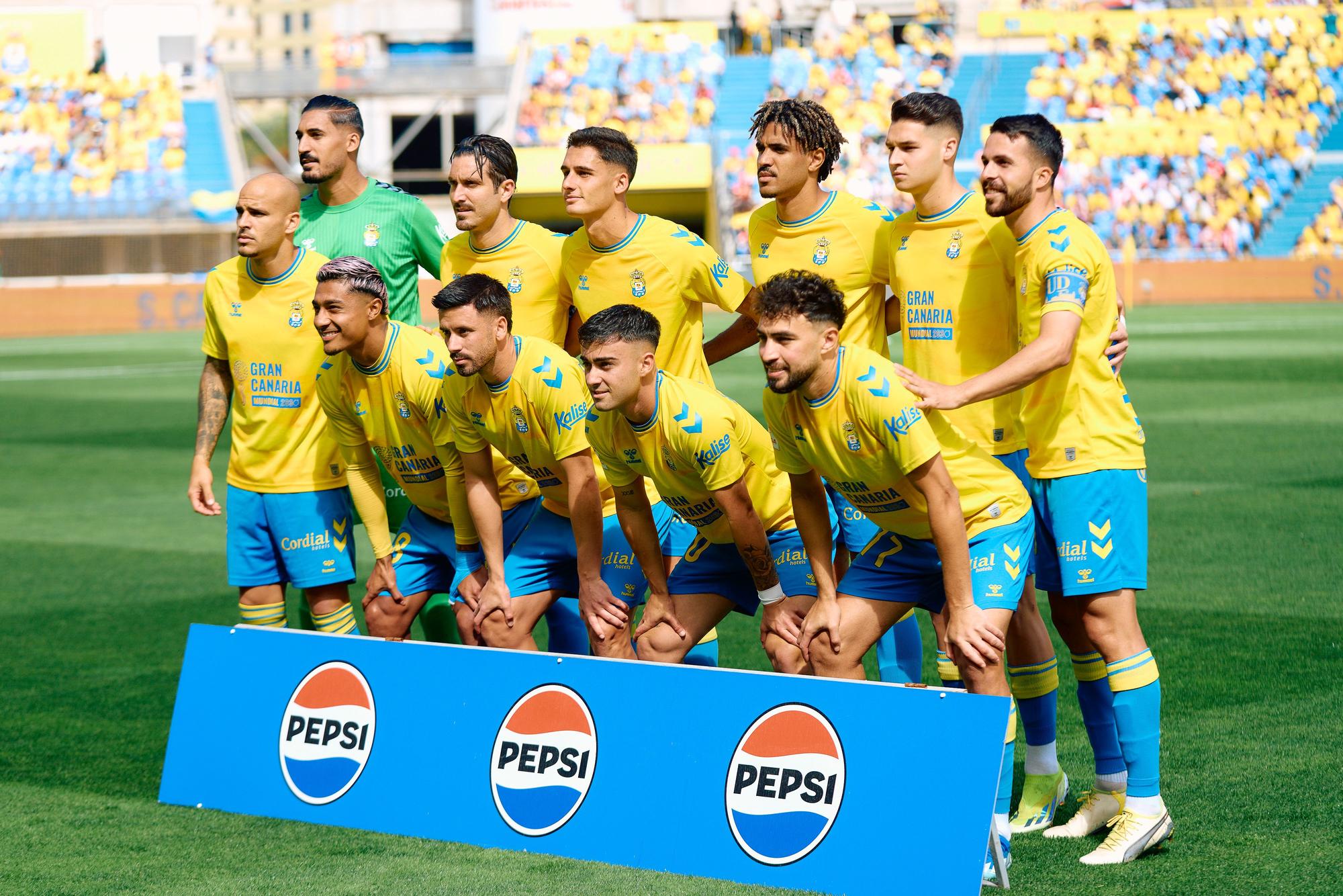 Players of UD Las Palmas during the Spanish league, La Liga EA Sports, football match played between UD Las Palmas and Athletic Club at Estadio Gran Canaria on March 10, 2024, in Las Palmas de Gran Canaria, Spain. AFP7 10/03/2024 ONLY FOR USE IN SPAIN / Gabriel Jimenez / AFP7 / Europa Press;2024;SOCCER;Sport;ZSOCCER;ZSPORT;UD Las Palmas v Athletic Club - La Liga EA Sports;