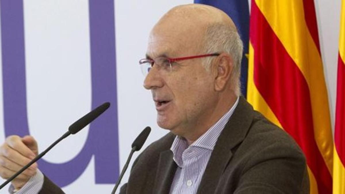 El líder de Unió, Josep Antoni Duran Lleida, en una conferencia en Barcelona, el pasado 28 de octubre.