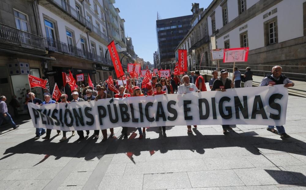 Los pensionistas vuelven a la calle en Vigo