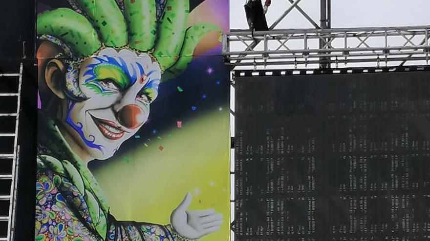 El escenario de Carnaval que no estrenará Candelaria.