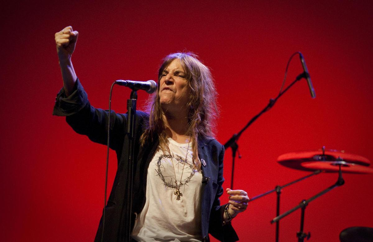 Patti Smith, en una actuación en Sant Feliu de Guíxols, en 2010