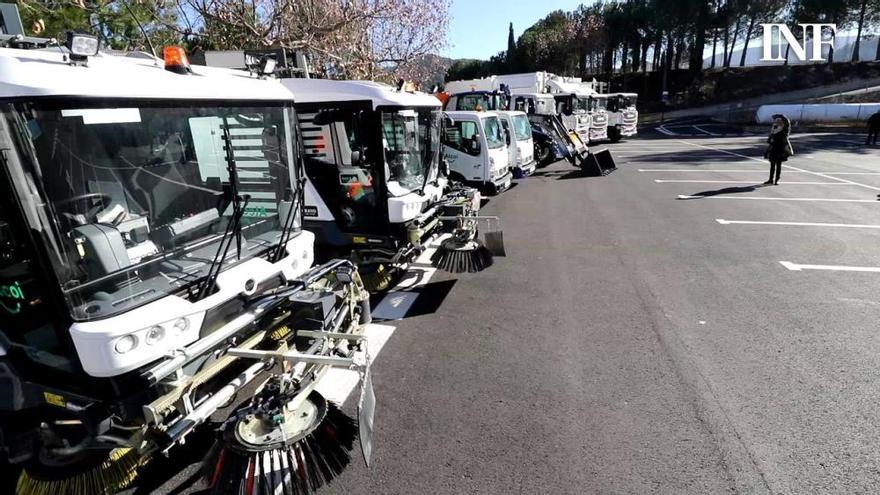 Alcoy presenta su nueva flota de vehículos para la basura y la limpieza viaria