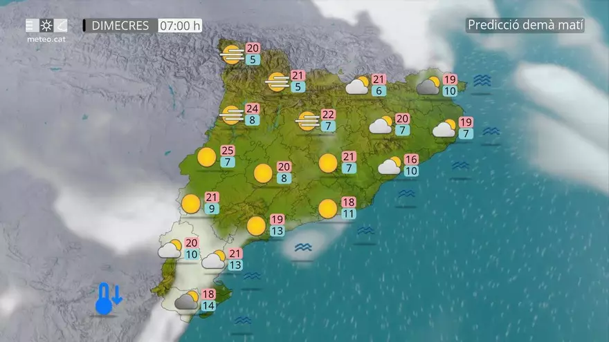 Tarda de dimecres passada per aigua a la Catalunya central