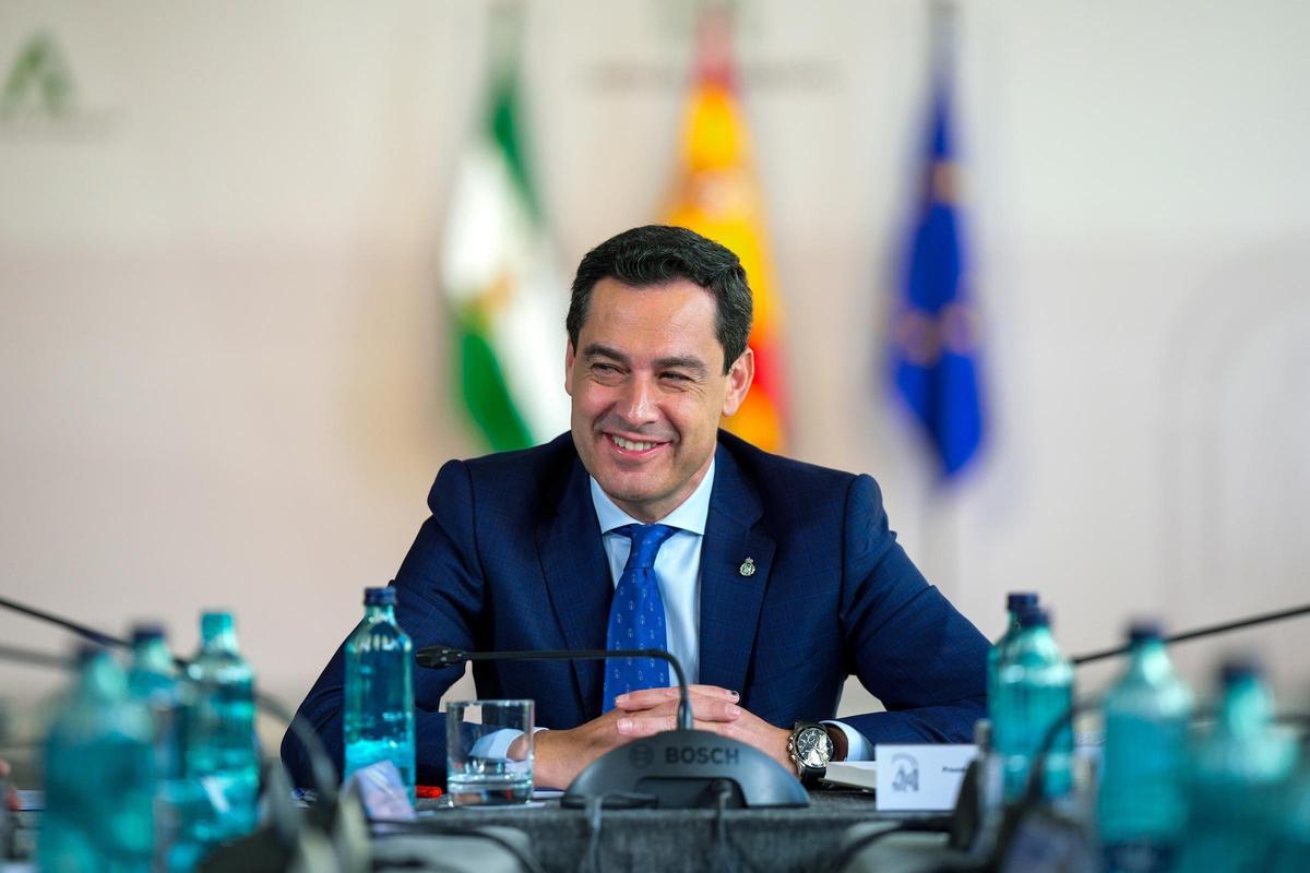 El presidente de la Junta de Andalucía, Juanma Moreno.