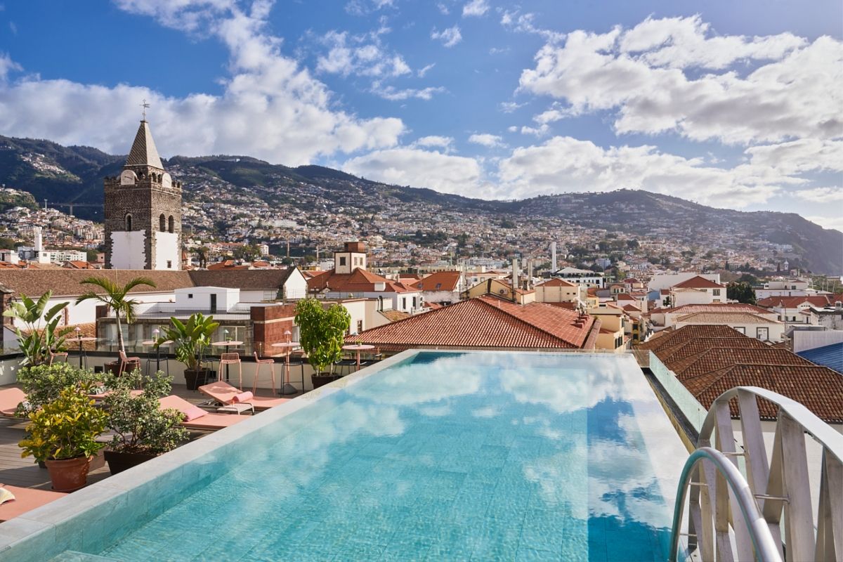 Rooftop del hotel Barceló Funchal Oldtown.