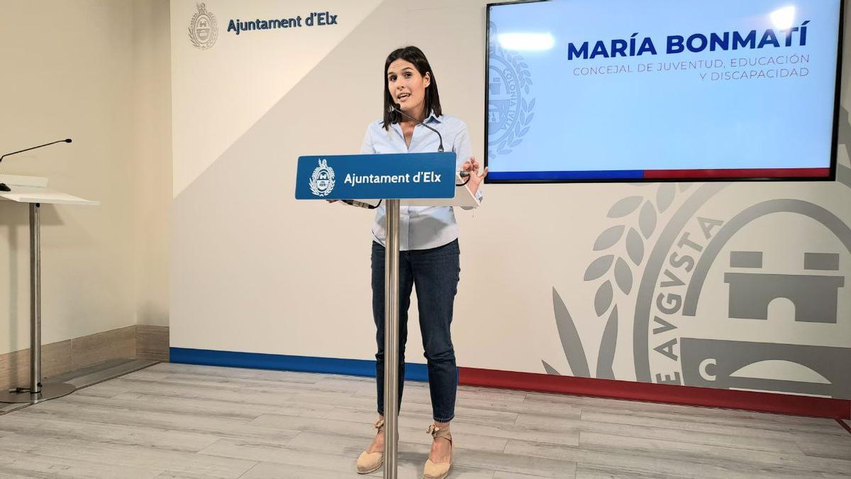 La edil de Juventud, María Bonmatí