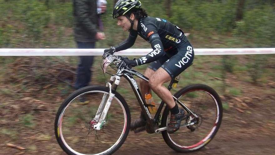 Lucía Vázquez, durante el Vigo Bike Contest. // FDV